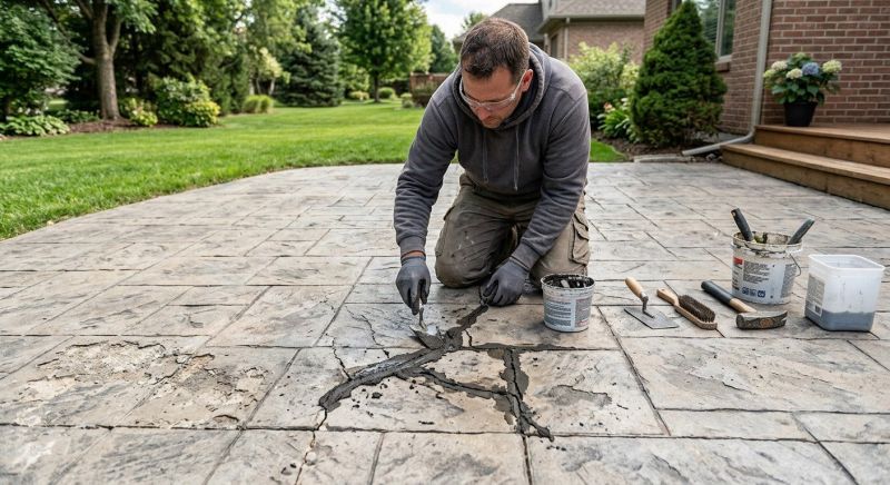 Decorative Concrete Repair in Overland Park, KS