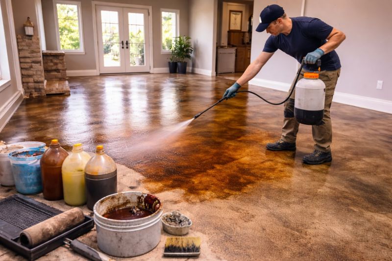 Interior Concrete Staining in Fort Worth, TX